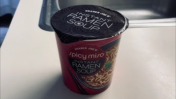 🍜 #10 Cooking Trader Joe’s Instant Ramen Noodles - Spicy Miso