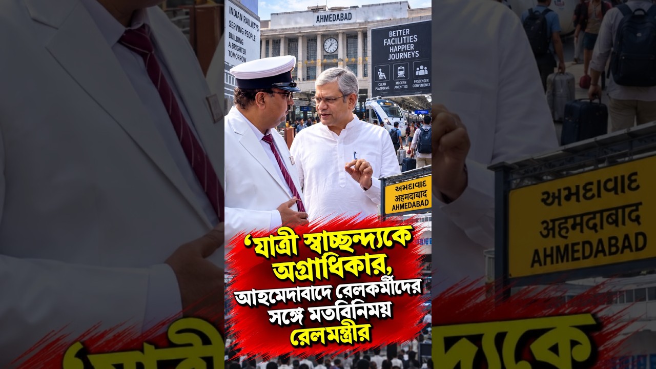 যাত্রী স্বাচ্ছন্দ্যকে অগ্রাধিকার, আহমেদাবাদে রেলকর্মীদের সঙ্গে মতবিনিময় রেলমন্ত্রীর