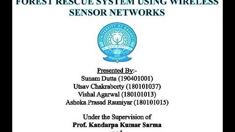 Forest Rescue System Using Wireless Sensor Networks