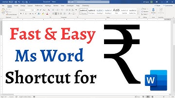 How to Type the Rupee Symbol ₹ in MS Word (FAST & EASY!) (1 🅼🅸🅽 🆅🅸🅳🅴🅾)