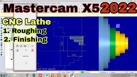 CNC Lathe Machine Roughing & Finishing in Mastercam ll in hindi ll Cad Cam Expert