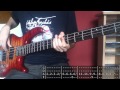 Noel Gallagher&#39;s HFB - The Death of You and Me (Bass Cover with TABS!)