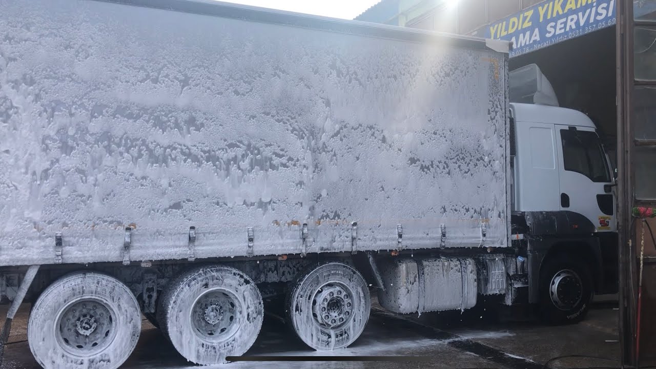 Tır kamyon yıkama (Sıfır Gibi Oldu) Yıldız Yıkama Yağlama Servisi #Truckwash