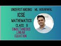 Class 9 ICSE M.L. Aggarwal Simultaneous Linear Equations Ex.5.1(9,10,11)