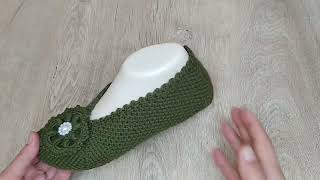 Tunus İşi Pirinç Patik Modeli Yapılışı Br Booties Model Tunisian Job