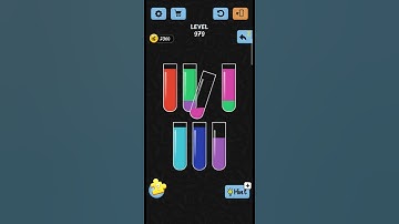 water color sort Level no 979 a best game walkthrough solution IOS/Android