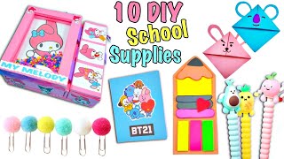 10 DIY AMAZING SCHOOL SUPPLIES IDEAS - BACK TO SCHOOL HACKS AND CRAFTS