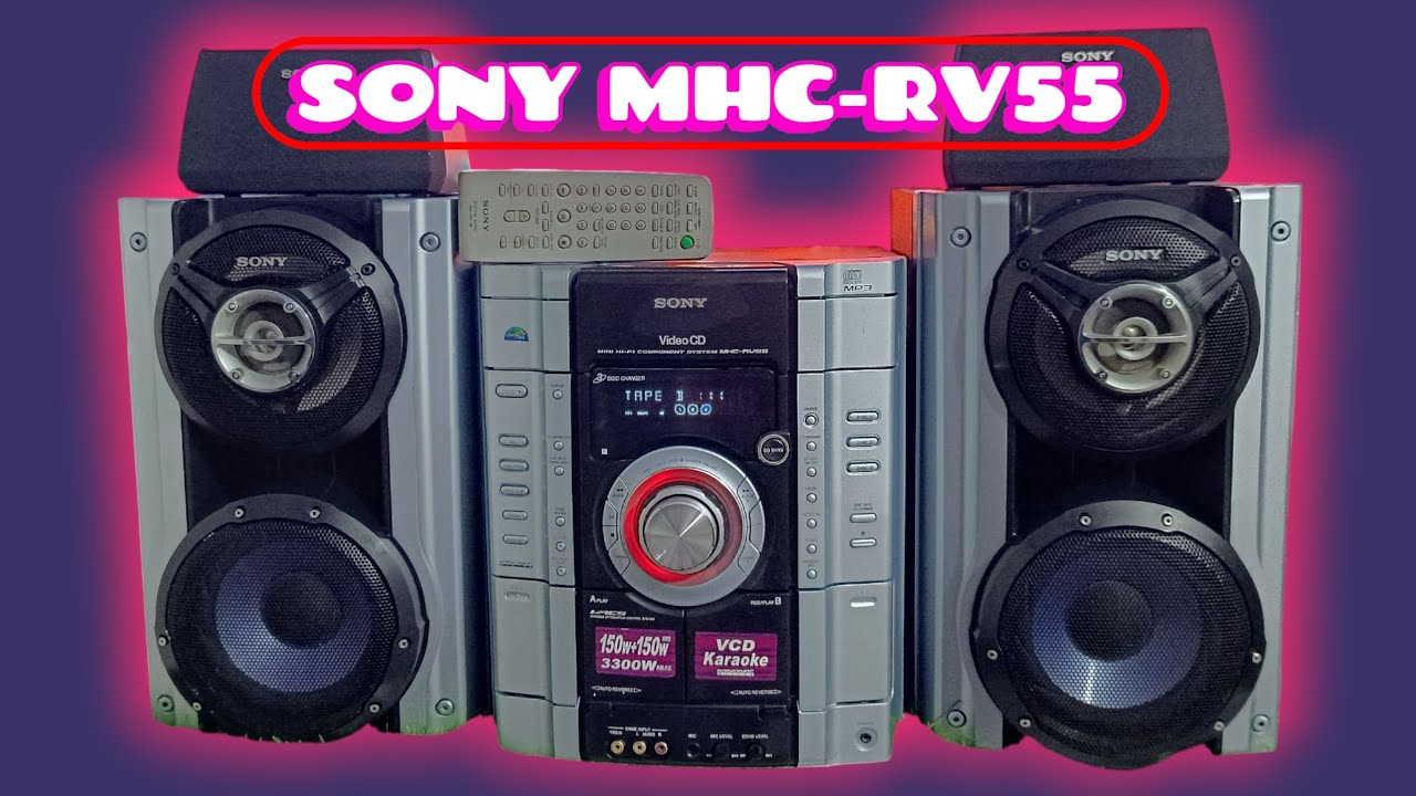 Sony Rv55 🔴 sold out ji 🔴SONY MHC-RV55 Audio Player. (FULL WORKING) {Hometheatre ...