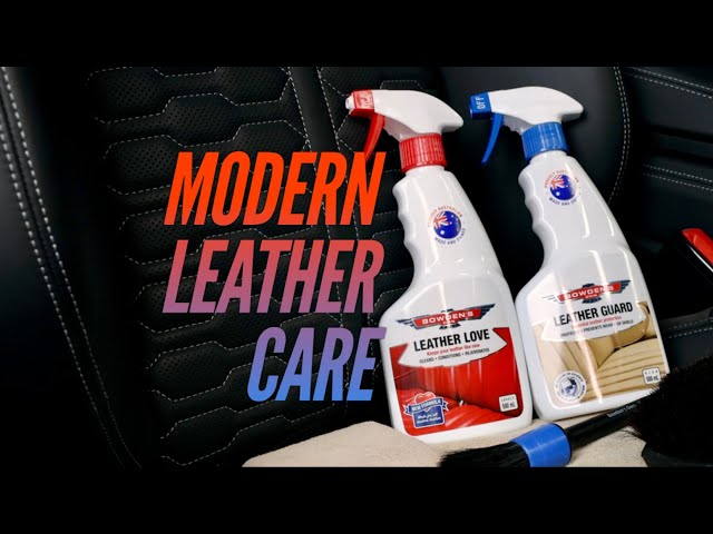 Easy leather care with Bowden's Own Leather Love and Leather Guard.