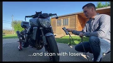 Reverse Engineering a motorbike mudguard | Shining 3D FreeScan Combo and Geomagic Design X