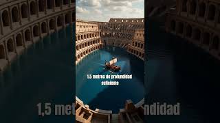 Los Romanos inundaban el Coliseo para ver batallas navales⚔️🏛️ #historia #coliseoromano #roma