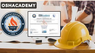 OSH Academy Overview II Safety officer II US base Qualifications