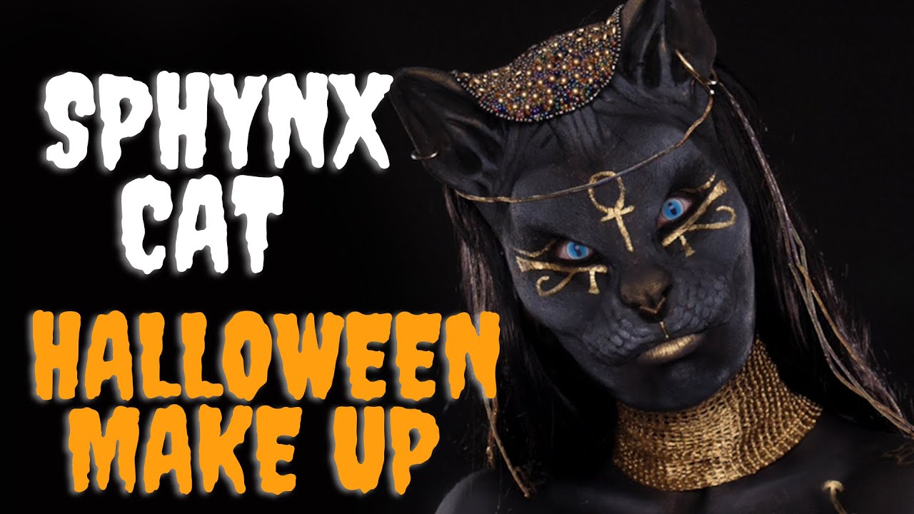 Sphynx Cat Halloween Make Up YouTube