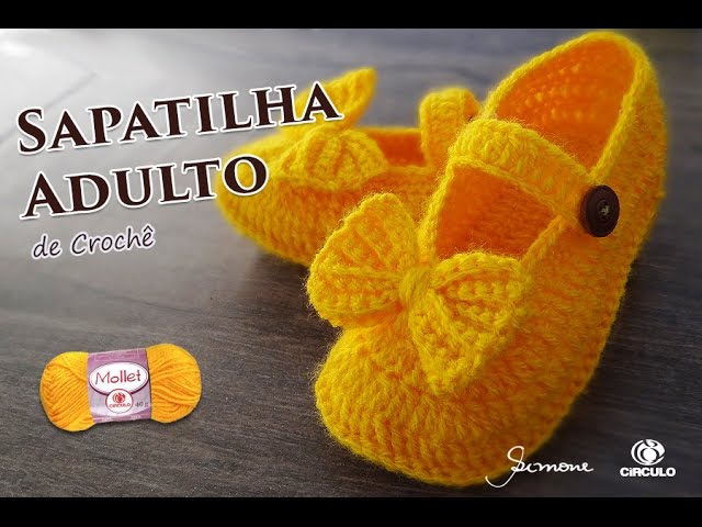 tabela de tamanho de sapatinho de crochê