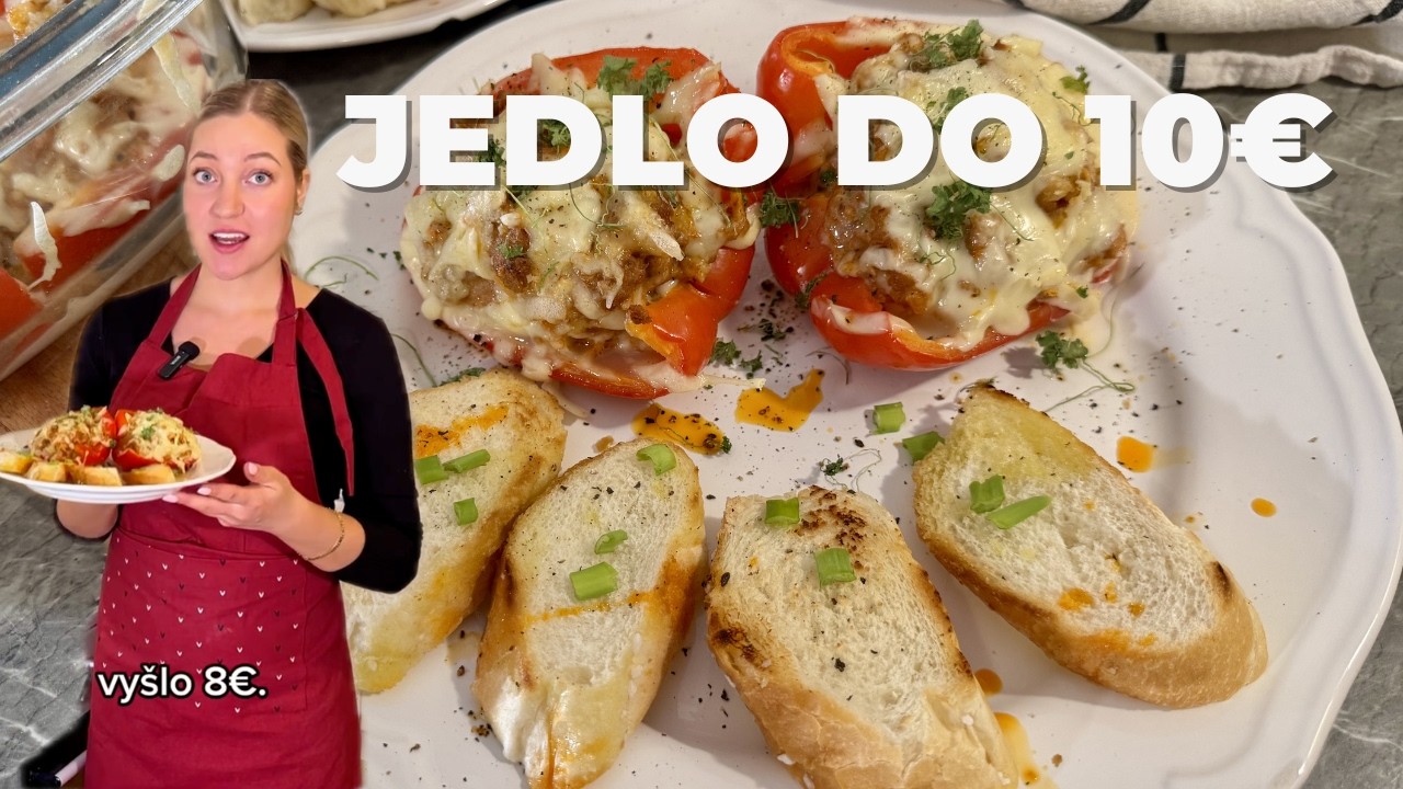 Pečené plnené papriky s mletým mäsom a syrom | rýchly obed
