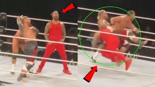 Jimmy Uso Copy Roman Reigns & Spears Solo Sikoa By Mistake 🤣 WWE Smackdown Live Event 2023