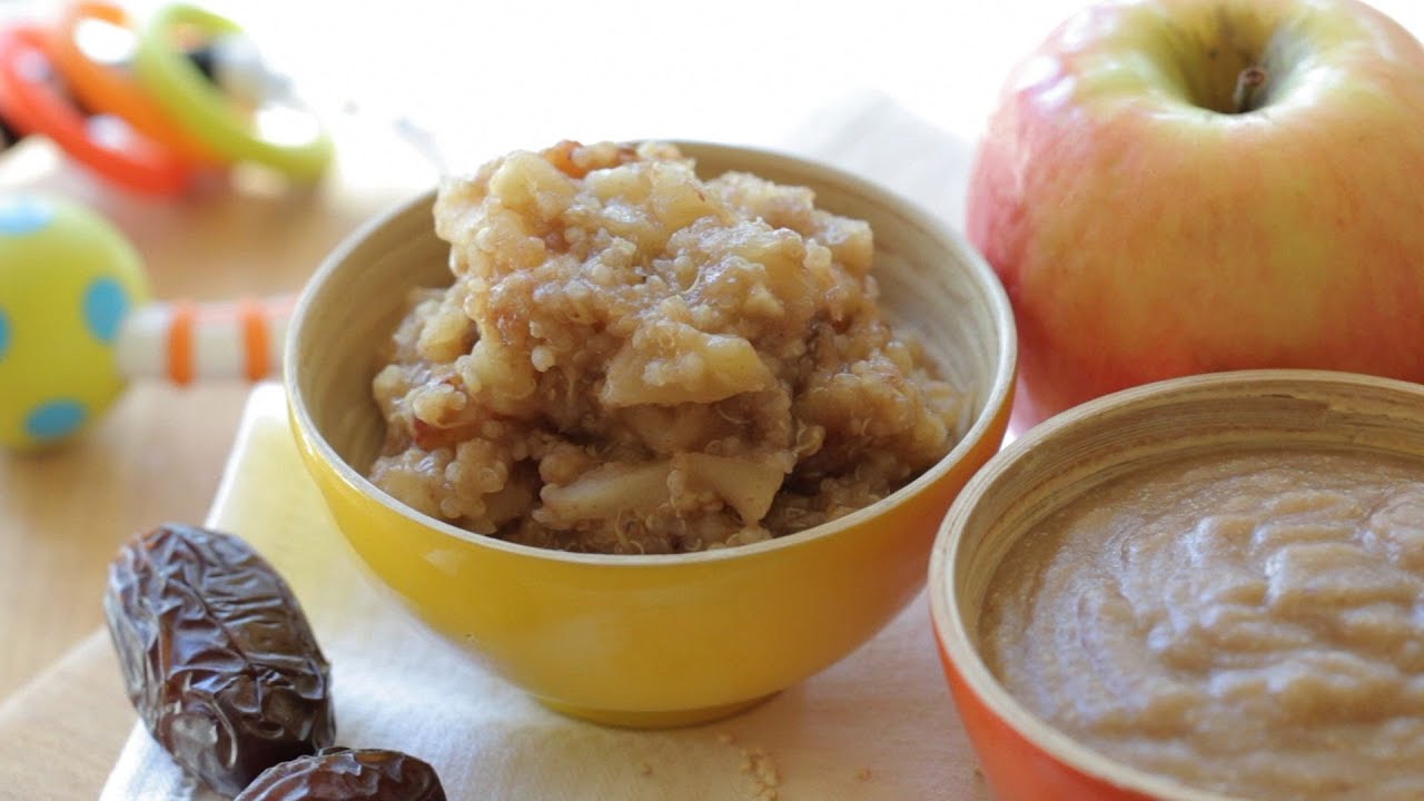 Quinoa Banana Apple Dates - baby food recipe +9M | BuonaPappa