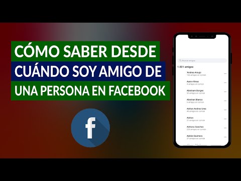 Cómo Saber Desde Cuando soy Amigo de una Persona en Facebook