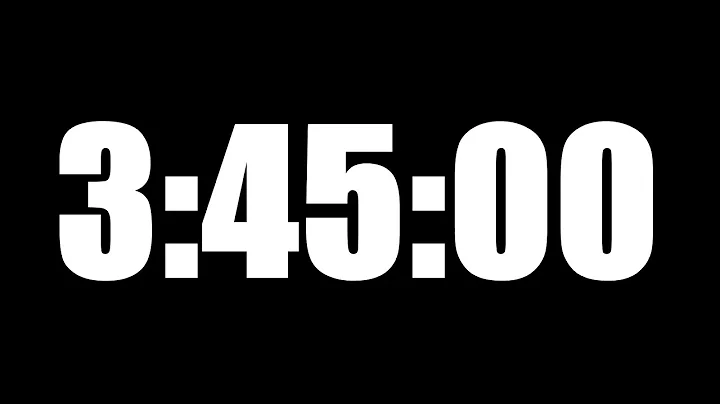 3 HOUR 45 MINUTE TIMER • 225 MINUTE COUNTDOWN TIMER ⏰ LOUD ALARM ⏰