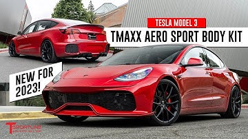 🚀 Introducing & Reviewing the NEW Tesla Model 3 TMaxx Aero Sport Body Kit Full Exterior Upgrade!