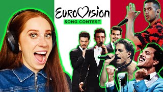 REACTING TO ITALY IN THE EUROVISION SONG CONTEST 1956-2021