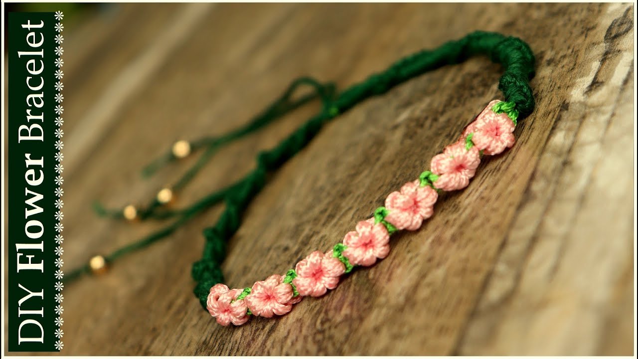 Handmade Flower Bracelet Ideas, How To Make Macrame Bracelets At Home, DIY Jewelry