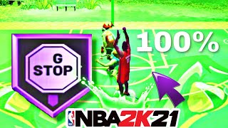 STOP AND GO HOF BADGE  MAKES YOU SHOOT GREENS AND BREAK MORE ANKLES  IN NBA 2K21 NEXT GEN