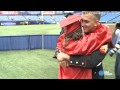 Surprise! Marine visits sister at graduation