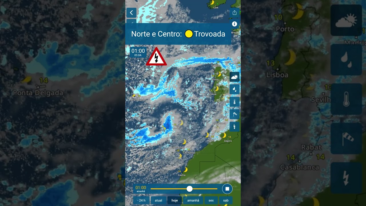 Meteorologia Portugal 🌬 Previsão do tempo para esta quarta e quinta-feira #shorts