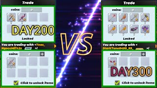 DAY200 VS DAY300 HOW TO BECOME RICH IN BLOCKMAN GO TREAD SYSTEM IN BLOCKMAN GO SKY ISLAND 🤯🤯🤯🏝️🏝️🏝️