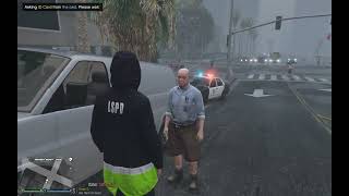 GTA V LSPDFR Lore Friendly | Heavy Rain in Los Santos | LSPD Traffic Division