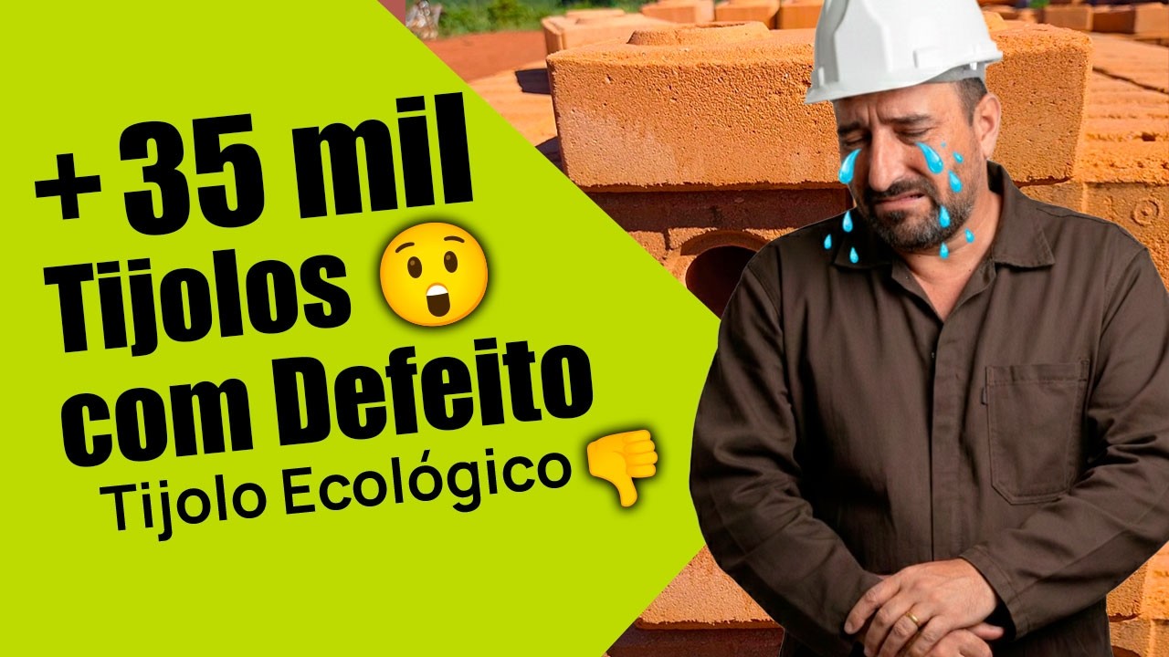 Gastei R$ 40 MIL em Tijolo Ecológico e TODOS Vieram com Defeito 😱