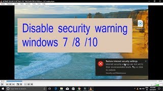 Famous How to disable security warning Your current security settings put your computer at risk Wealth