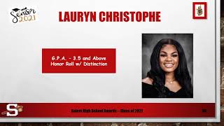 12th Grade Honors Program 2020 - 21