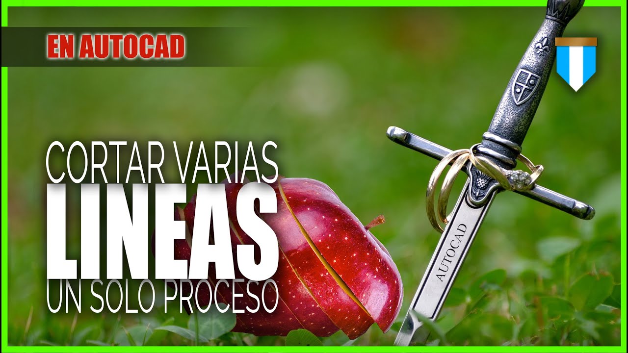 Cortar muchas líneas en un solo proceso Fence AutoCAD YouTube