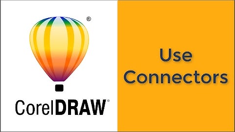 Corel draw: Use connectors.