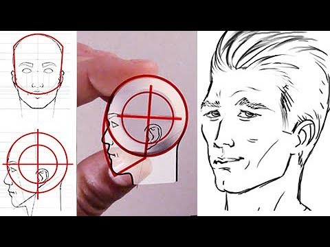 Tutorial Come Disegnare Un Volto O Una Testa Vista Di 3 4 Tridimensionale Con Griglia Geometrica Youtube