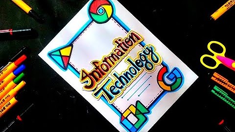 Information Technology Project File Front Page Design | IT Project Cover Page Design | Title Page