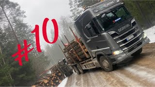 Latvian Timber Truck #10 jauns gads un Piekabe Grāvi .