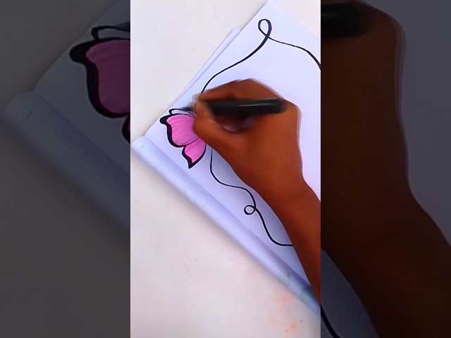 #butterfly #drawing #art #design #border #assignment #project #trending #howto #draw #shorts #video class=