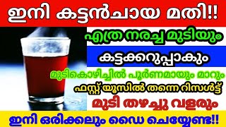 ഒരു പൈസ ചിലവില്ലാതെ മുടി കരിക്കട്ട പോലെ കറുക്കും |Remedy of hair fall & dandruff|Strong & black hair