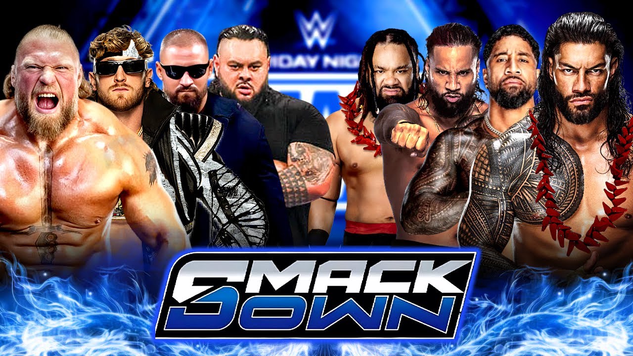 Команда Романа Рейнса против Брока Леснара, Логана Пола, Брона Брейкера, Бронсона Рида | WWE SMAC...