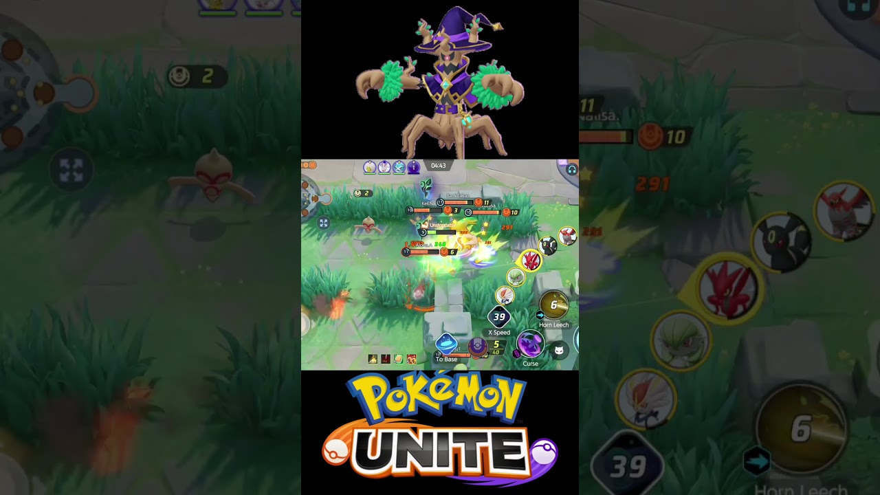 Trevenant horn leech everyone at the same time 😱🔥 Pokémon Unite
