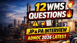 12 frequently asked Technical/ Abbreviation Questions and Answers for JP & PA interview of ADNOC WMS