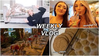 weekly vlog | reunited with amy, pixi event and cosy weekends