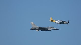 F-16 Demo and Heritage Flight .. San Francisco Fleet Week 2017 (4K)