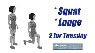 Squat and Lunge Progressions and Variations | Two for Tuesday | Get up from low seat, off the floor