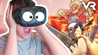 картинка: ХОДЯЧИЕ МЕРТВЕЦЫ АТАКУЮТ НАС СО ВСЕХ СТОРОН В VR! ( Arizona Sunshine ) HTC Vive