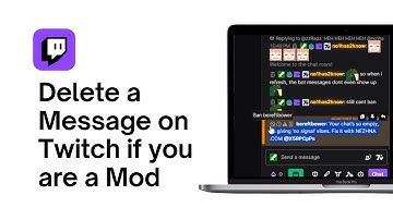 How to Delete a Message on Twitch if you are a Mod