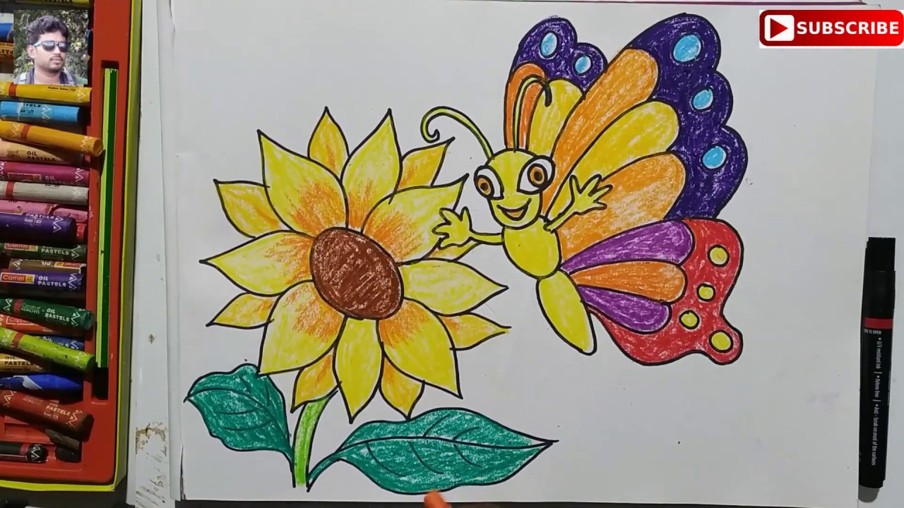 Featured image of post Butterfly On Flower Drawing Easy - Drawing flowers is easy with these how to draw flowers tutorials.